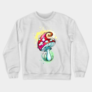 Bright Amanita mushroom Crewneck Sweatshirt